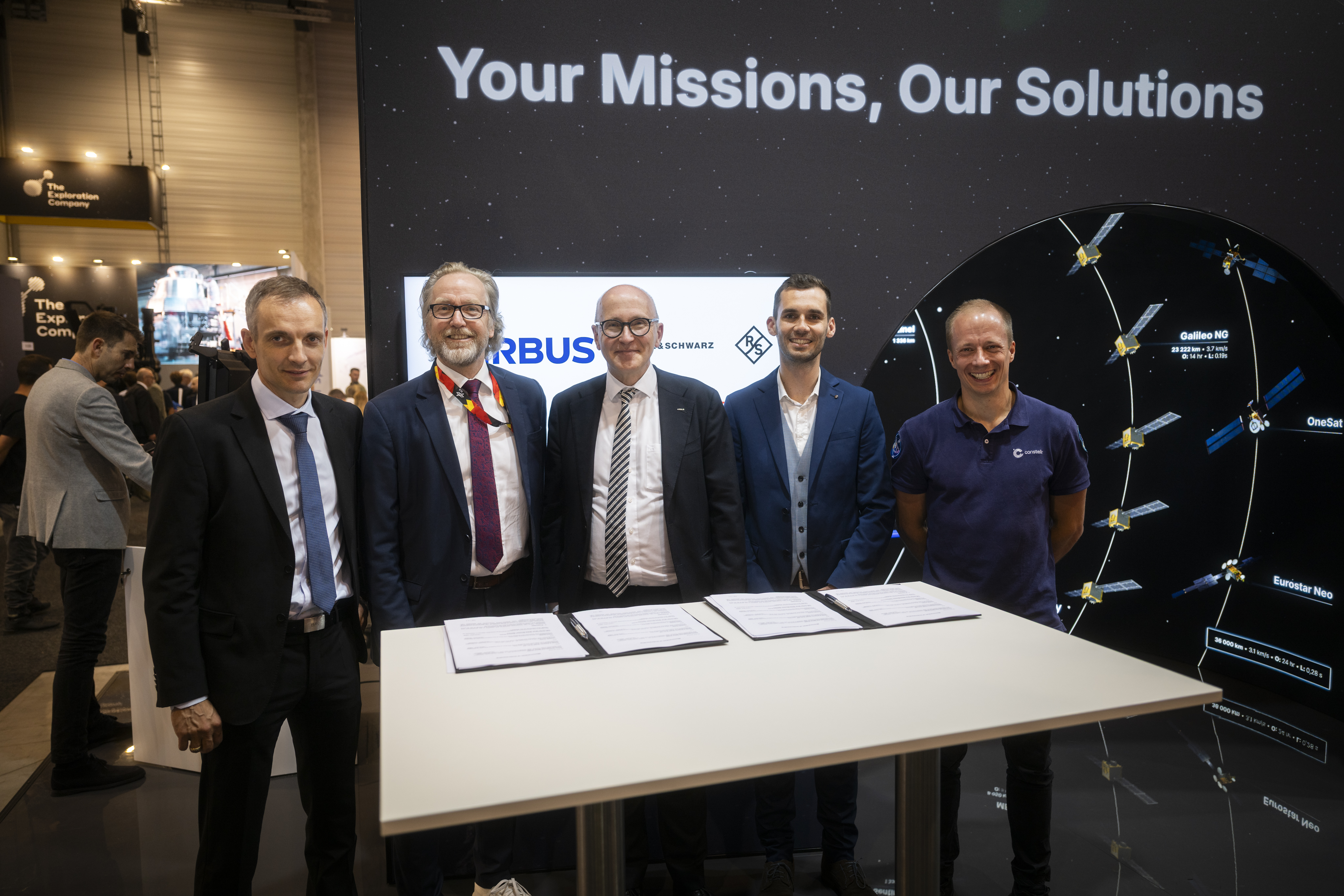 Airbus, Rohde & Schwarz, constellr, Orbint and HPS Sign MoU for Sovereign Space-Based ISR